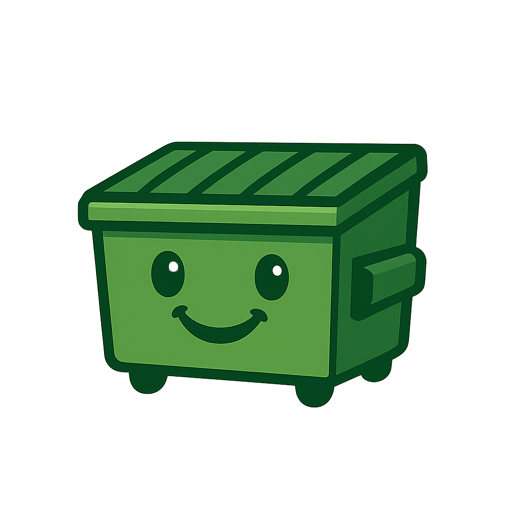 Dumpzone dumpster logo
